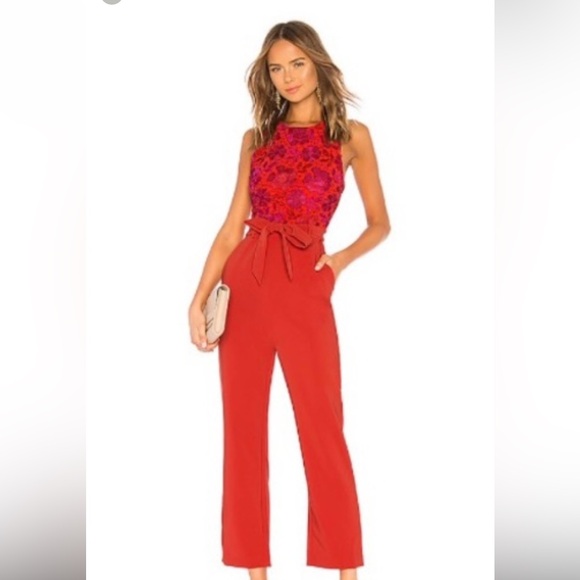 Lovers + Friends Gardanome Red Jumpsuit S - Picture 4 of 9